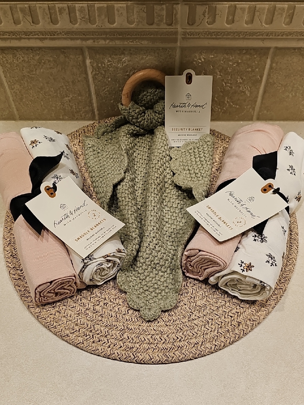 Hearth And Hand With Magnolia Swaddle Blankets And Security Blanket